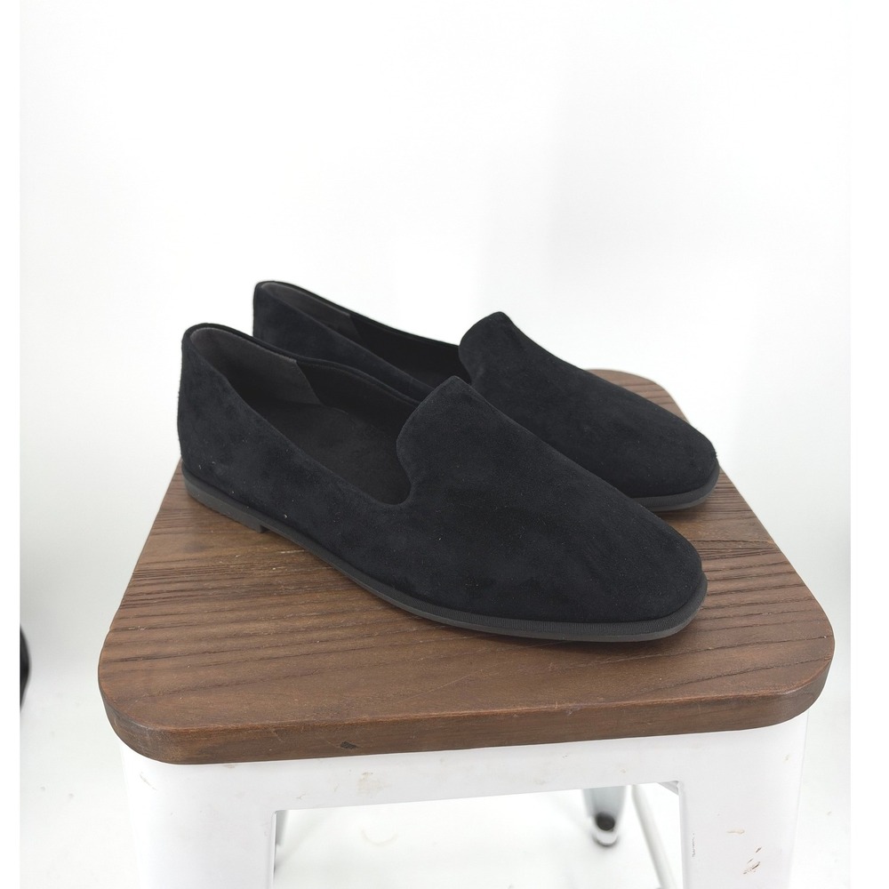 Vionic Willa 2.0 Black Suede Loafers Size 10 Wide NWOT